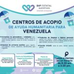 Abre SEDIF Centros de Acopio en apoyo a damnificados de Venezuela